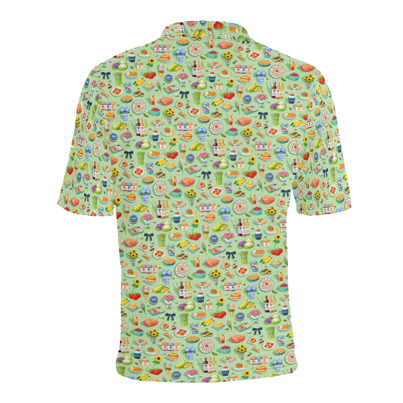 Men's All Over Print Polo Shirt (T55)