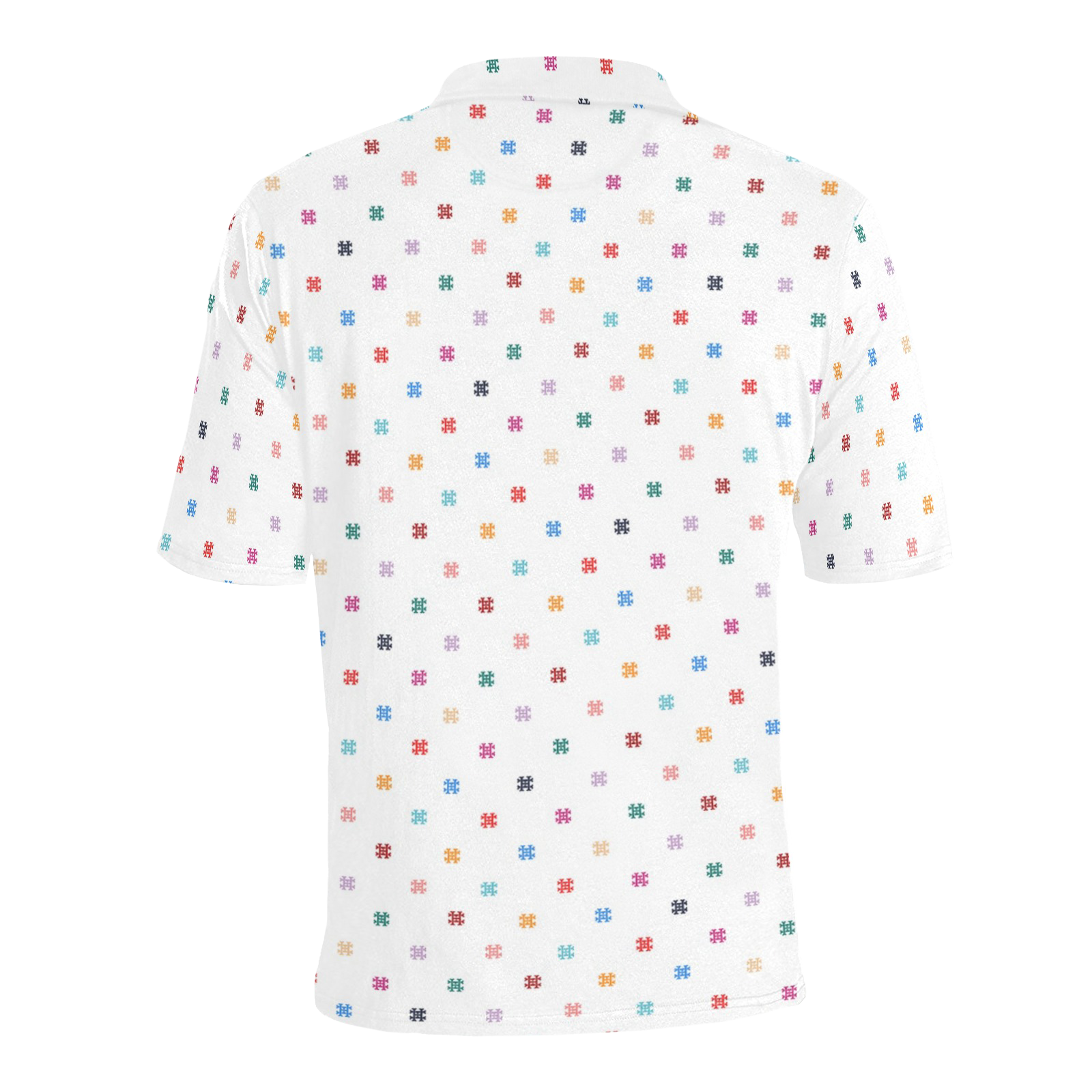 Men's All Over Print Polo Shirt (T55)
